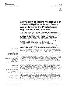 Digitalna vsebina dCOBISS (Valorization of marine waste : use of industrial by-products and beach wrack towards the production of high added-value products [Elektronski vir] / Vita Rudovica ... [et al.])