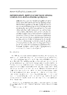 Digitalna vsebina dCOBISS (Densification, rent and use value : spatial conflicts in Rožna dolina, Ljubljana)