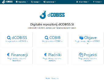Digitalna vsebina dCOBISS (Namen in uporabnost Digitalnega repozitorija COBISS (dCOBISS) [Elektronski vir] = Applicability of COBISS Digital Repository (dCOBISS))