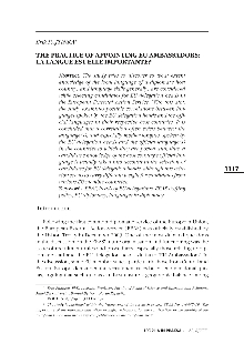 Digitalna vsebina dCOBISS (The practice of appointing EU ambassadors : la langue est-elle importante?)