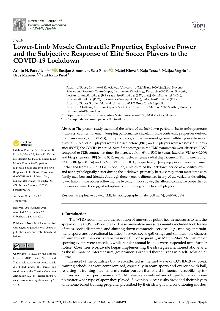 Digitalna vsebina dCOBISS (Lower-limb muscle contractile properties, explosive power and the subjective response of elite soccer players to the Covid-19 lockdown [Elektronski vir])