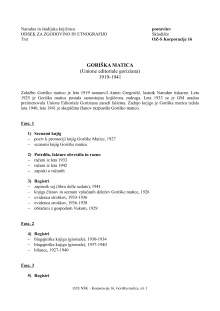 Digitalna vsebina dCOBISS ([Goriška matica] [Dokumentarno gradivo])