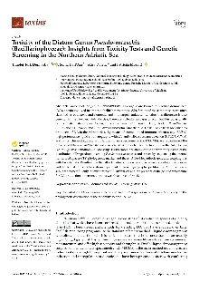 Digitalna vsebina dCOBISS (Toxicity of the Diatom Genus Pseudo-nitzschia (Bacillariophyceae) [Elektronski vir] : insights from toxicity tests and genetic screening in the Northern Adriatic Sea)