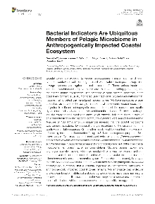 Digitalna vsebina dCOBISS (Bacterial indicators are ubiquitous members of pelagic microbiome in anthropogenically impacted coastal ecosystem [Elektronski vir])