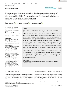 Digitalna vsebina dCOBISS (Can young-of-the-year invasive fish keep up with young-of-the-year native fish? A comparison of feeding rates between invasive sticklebacks and whitefish [Elektronski vir] : a comparison of feeding rates between invasive sticklebacks and whitefish)