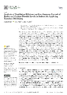 Digitalna vsebina dCOBISS (Analysis of ventilation efficiency as simultaneous control of radon and carbon dioxide levels in indoor air applying transient modelling [Elektronski vir])