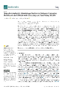 Digitalna vsebina dCOBISS (Superhydrophobic aluminium surface to enhance corrosion resistance and obtain self-cleaning and anti-icing ability [Elektronski vir] / Peter Rodič, Barbara Kapun and Ingrid Milošev)