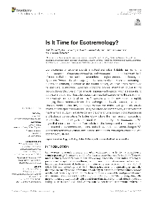 Digitalna vsebina dCOBISS (Is it time for ecotremology? [Elektronski vir])