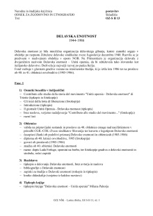 Digitalna vsebina dCOBISS ([Delavska enotnost] [Dokumentarno gradivo])