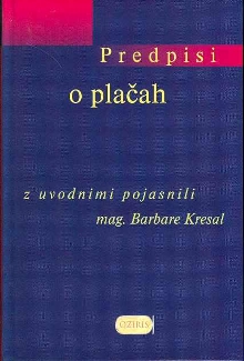 Predpisi o plačah (naslovnica)