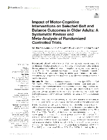Impact of motor-cognitive i... (naslovnica)