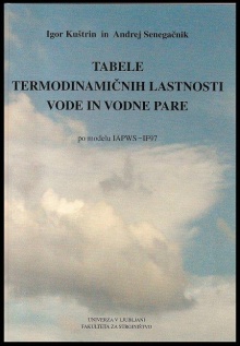 Tabele termodinamičnih last... (cover)