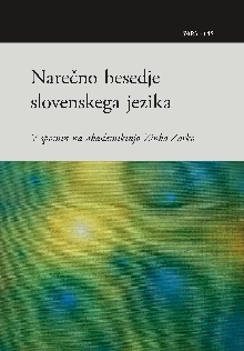 Narečno besedje slovenskega... (cover)