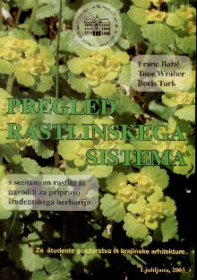 Pregled rastlinskega sistem... (naslovnica)