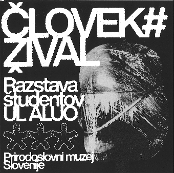 Človek# žival : razstavni k... (naslovnica)