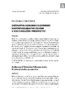 Občinstva sodobne slovenske... (cover)