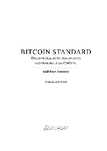 Bitcoin standard : decentra... (naslovnica)