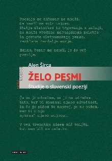 Želo pesmi : študije o slov... (naslovnica)