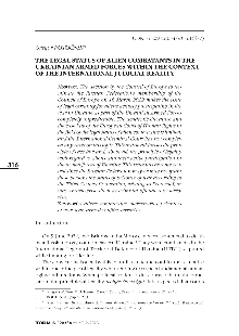 The legal status of alien c... (naslovnica)