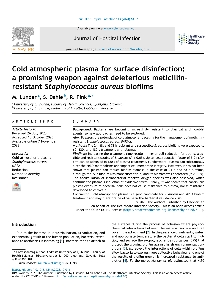 Cold atmospheric plasma for... (naslovnica)