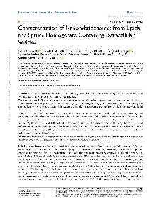 Characterization of nanohyb... (naslovnica)