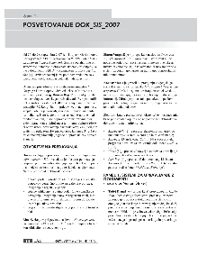 Posvetovanje DOK_SIS_2007 (naslovnica)