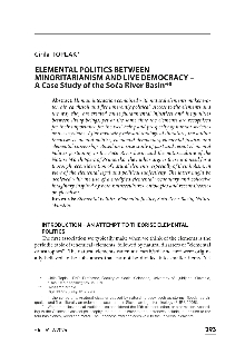 Elemental politics between ... (naslovnica)