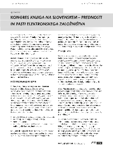 Kongres Knjiga na Slovenske... (naslovnica)