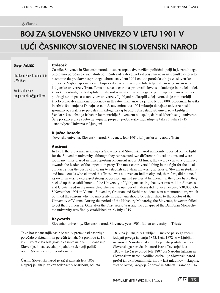 Boj za slovensko univerzo v... (naslovnica)