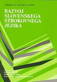 Razvoj slovenskega strokovn... (naslovnica)