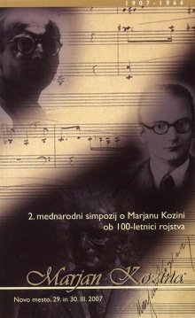 Marjan Kozina : [(1907-1966... (naslovnica)