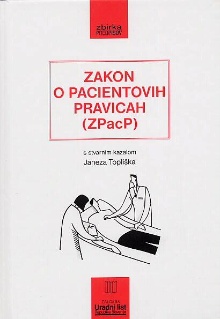 Zakon o pacientovih pravica... (naslovnica)