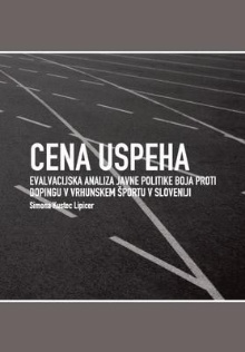 Cena uspeha : evalvacijska ... (naslovnica)