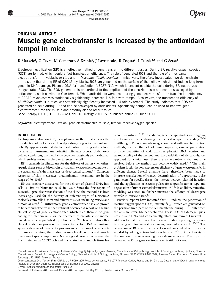 Muscle gene electrotransfer... (naslovnica)