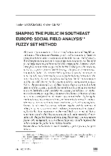 Shaping the public in South... (naslovnica)