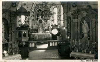 Notranjost cerkve na Otočcu... (naslovnica)