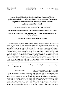 Evaluation of metallothione... (naslovnica)
