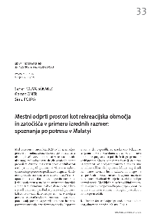 Mestni odprti prostori kot ... (naslovnica)