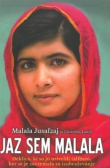 Jaz sem Malala; I am Malala (naslovnica)