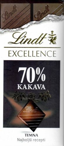 Lindt excellence : 70 % kak... (naslovnica)