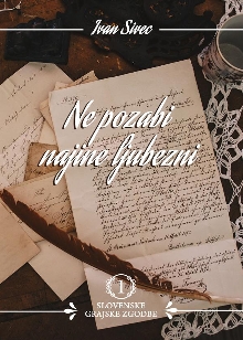 Ne pozabi najine ljubezni; ... (naslovnica)