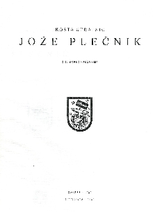 Jože Plečnik : z 82 reprodu... (naslovnica)