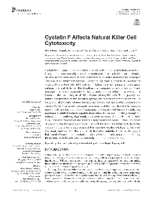 Cystatin F affects natural ... (cover)