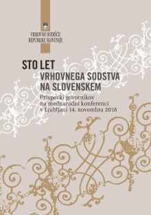 Sto let vrhovnega sodstva n... (cover)