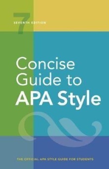 Concise guide to APA style ... (cover)