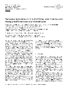 Turbulence observations in ... (naslovnica)