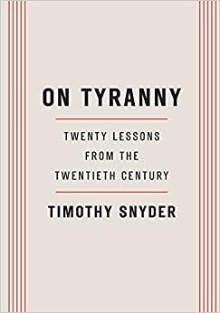 On tyranny : twenty lessons... (cover)