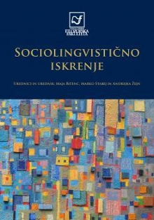 Sociolingvistično iskrenje (naslovnica)