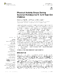 Physical activity drops dur... (naslovnica)