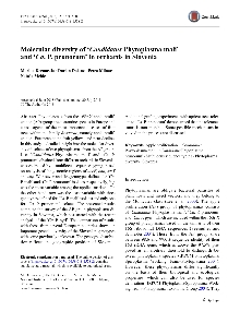 Molecular diversity of ʼCan... (naslovnica)